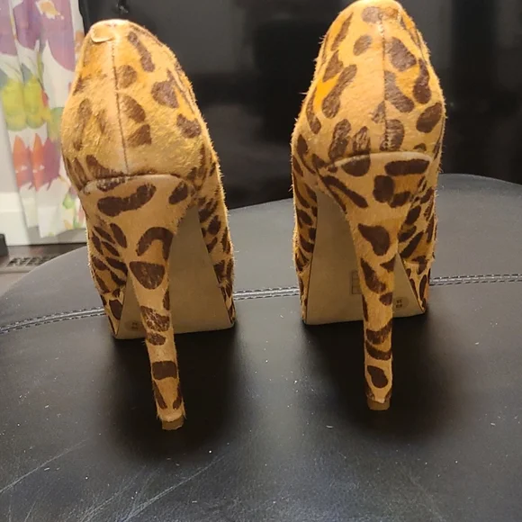Leopard platform heels - Picture 4 of 8